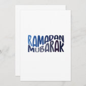 Ramadan Mubarak Islamic quote Kaart (Voorkant / Achterkant)