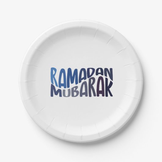 Ramadan Mubarak Islamic quote Papieren Bordje (Voorkant)