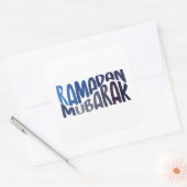 Ramadan Mubarak Islamic quote Vierkante Sticker (Envelop)