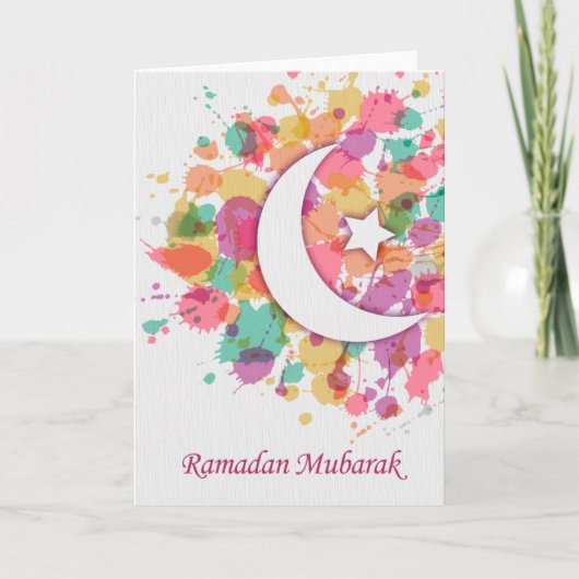 Ramadan Mubarak Islamitische Wenskaart! Kaart (Voorkant)