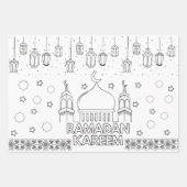 Ramadan mubarak jumbo kleurplaten inpakpapier vel (Voorkant)