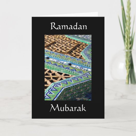 Ramadan Mubarak Kaart (Voorkant)