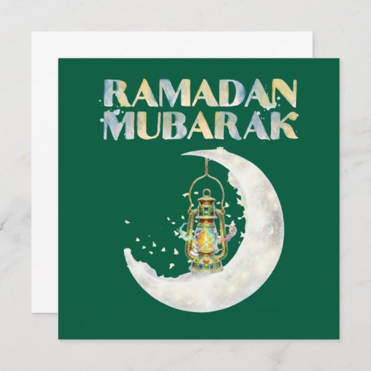 Ramadan Mubarak Kaart (Voorkant / Achterkant)