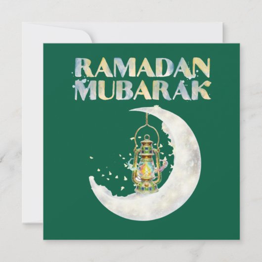 Ramadan Mubarak Kaart (Voorkant)