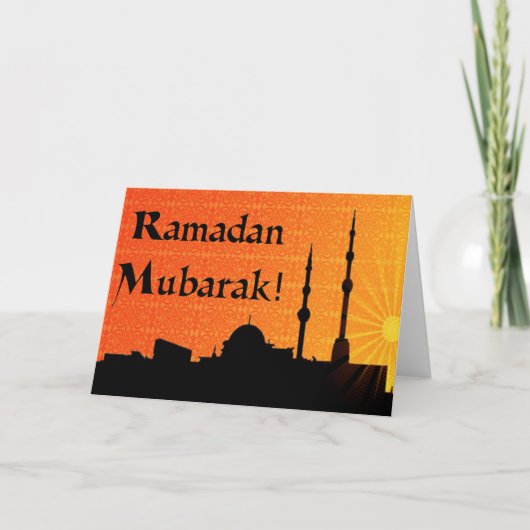 Ramadan Mubarak Kaart (Voorkant)