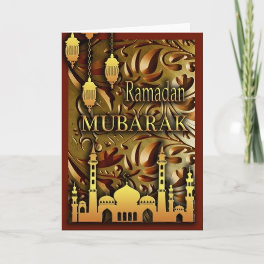 Ramadan Mubarak Kaart (Voorkant)