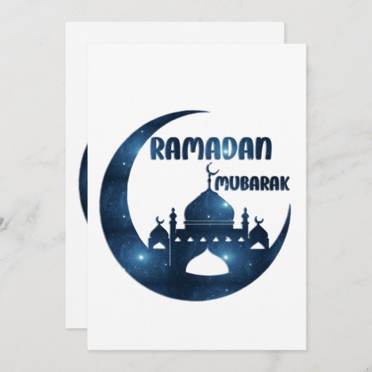 ramadan mubarak kaart (Voorkant / Achterkant)