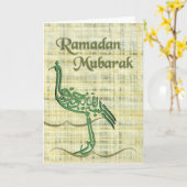 Ramadan Mubarak Kaart (Gele Bloem)
