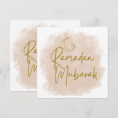 ramadan mubarak kaart (Voorkant / Achterkant)
