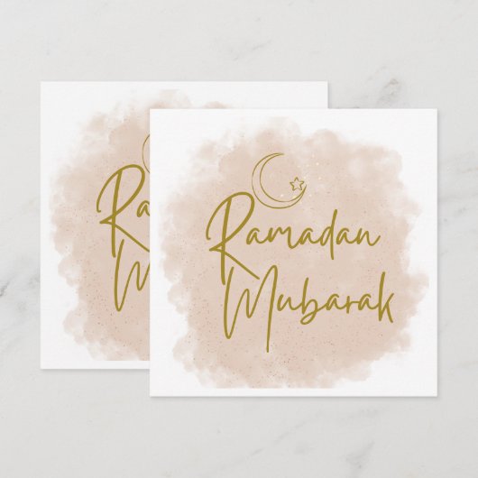 ramadan mubarak kaart (Voorkant / Achterkant)