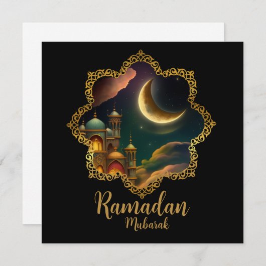 RAMADAN MUBARAK KAREEM 2024 AANKONDIGING (Voorkant / Achterkant)