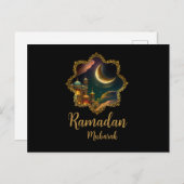 RAMADAN MUBARAK KAREEM 2024 FEESTDAGENKAART (Voorkant / Achterkant)