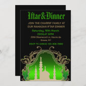 Ramadan Mubarak Kareem 2024 iftarfeest Kaart (Voorkant / Achterkant)