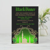 Ramadan Mubarak Kareem 2024 iftarfeestje Kaart (Staand voorkant)