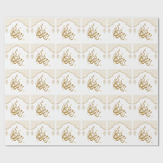 Ramadan Mubarak kareem Cadeaupapier (Vlak)