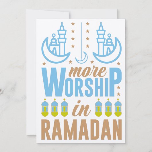 Ramadan Mubarak Kareem Kaart (Voorkant)
