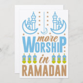 Ramadan Mubarak Kareem Kaart (Voorkant / Achterkant)
