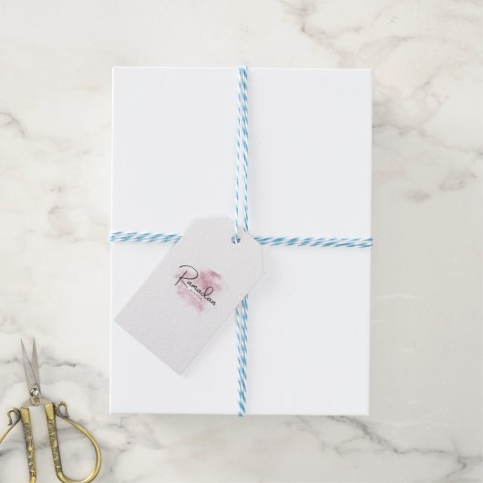 Ramadan Mubarak karem Cadeaulabel (Met Touw)