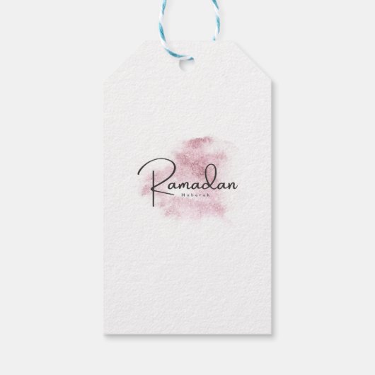 Ramadan Mubarak karem Cadeaulabel (Achterkant)