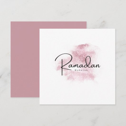 Ramadan Mubarak karem Kaart (Voorkant / Achterkant)