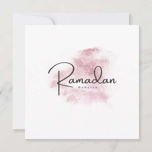 Ramadan Mubarak karem Kaart (Voorkant)