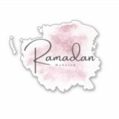 Ramadan Mubarak karem Sticker (Voorkant)