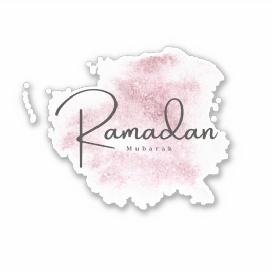 Ramadan Mubarak karem Sticker (Voorkant)