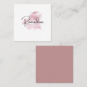 Ramadan Mubarak karem Vierkante Visitekaartje (Voorkant / Achterkant)