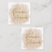 Ramadan mubarak klantenkaartje (Voorkant / Achterkant)