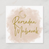 Ramadan mubarak klantenkaartje (Achterkant)