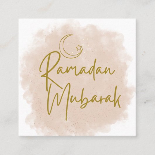 Ramadan mubarak klantenkaartje (Voorkant)