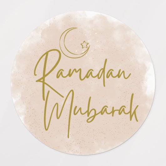 Ramadan mubarak labels (Design 2)