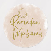 Ramadan mubarak labels (Design 1)