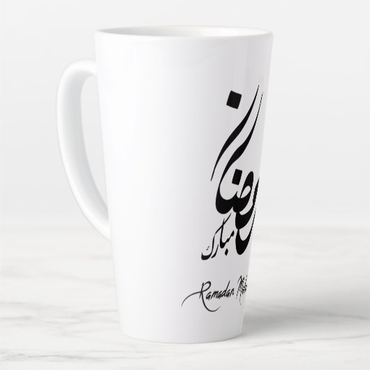 Ramadan Mubarak Latte Mug – Islamic Festive Mok (Linkerhoek)