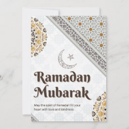 Ramadan Mubarak Mandala Crescent Art Feestdagenkaart