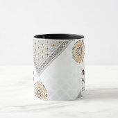 Ramadan Mubarak Mandala Crescent Art Mok (Midden)