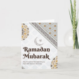 Ramadan Mubarak Mandala Halve Maan Kunst Feestdagen Kaart