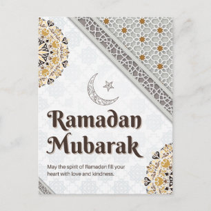 Ramadan Mubarak Mandala Halve Maan Kunst Feestdagenkaart