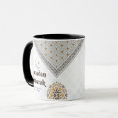 Ramadan Mubarak Mandala Halve Maan Kunst Mok (Voorkant links)