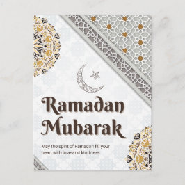 Ramadan Mubarak Mandala Halve Maankunst Briefkaart