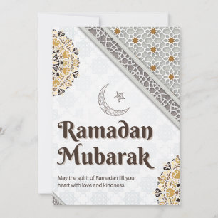 Ramadan Mubarak Mandala Halve Maans Kunst Feestdagenkaart