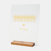 Ramadan Mubarak Minimal Acrylic Sign Personalized Acryl Bord (Hoek)