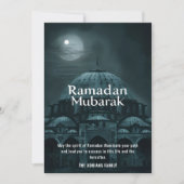 Ramadan Mubarak-moskee Feestdagenkaart (Voorkant)