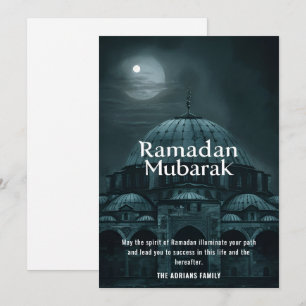 Ramadan Mubarak-moskee  Feestdagenkaart
