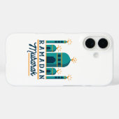 Ramadan Mubarak Moskee Halve Maan Kunst Case-Mate iPhone Case (Achterkant (horizontaal))