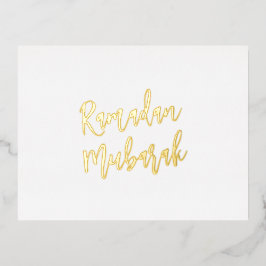 Ramadan Mubarak Moslim Islamitische Groet Folie Feestdagen Briefkaart