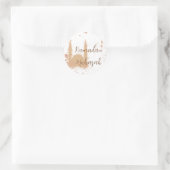 Ramadan Mubarak Mosque Islamic Design Briefkaart Ronde Sticker (Tas)