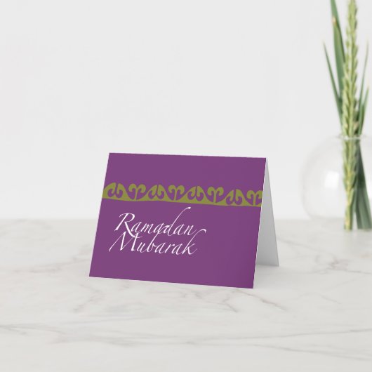 Ramadan Mubarak Note Card Kaart (Voorkant)