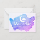Ramadan Mubarak Notitiekaartje (Voorkant)