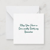 Ramadan Mubarak Notitiekaartje (Achterkant)